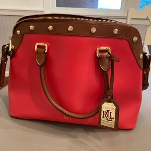 Leather Ralph Lauren shoulder bag